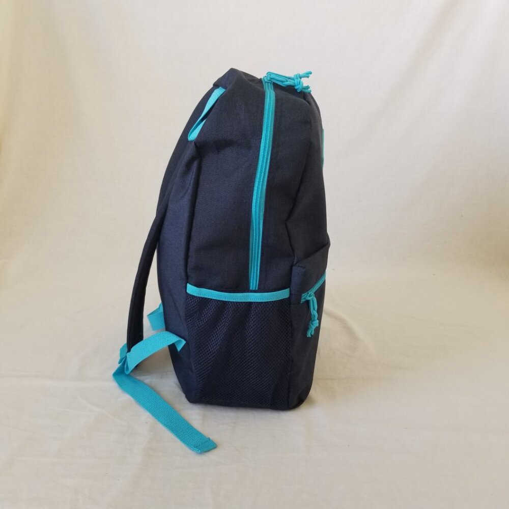 New! Lightweight Navy/Lt. Blue Basic Backpack W/B… - image 5